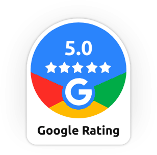 Google 5.0 Rating · Hundreds of Reviews
