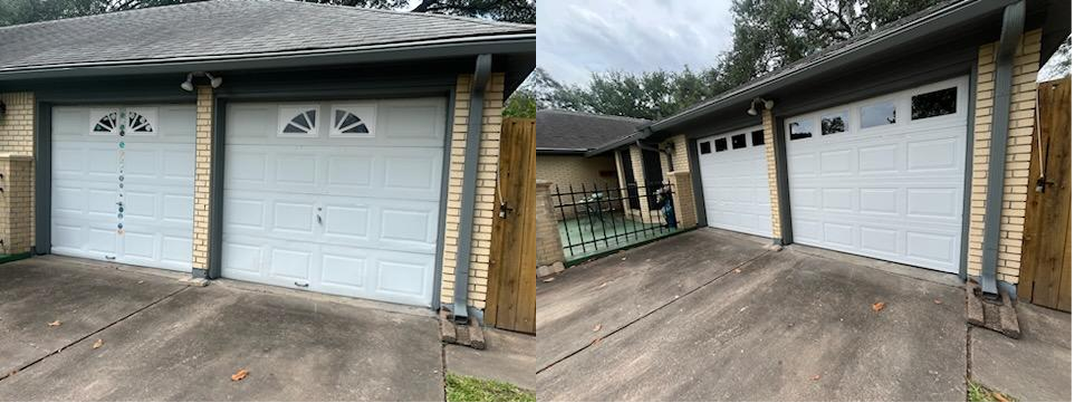 Steel garage door